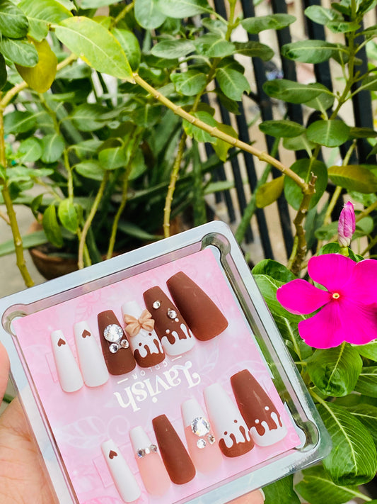 Aesthetic Chocolate Nails