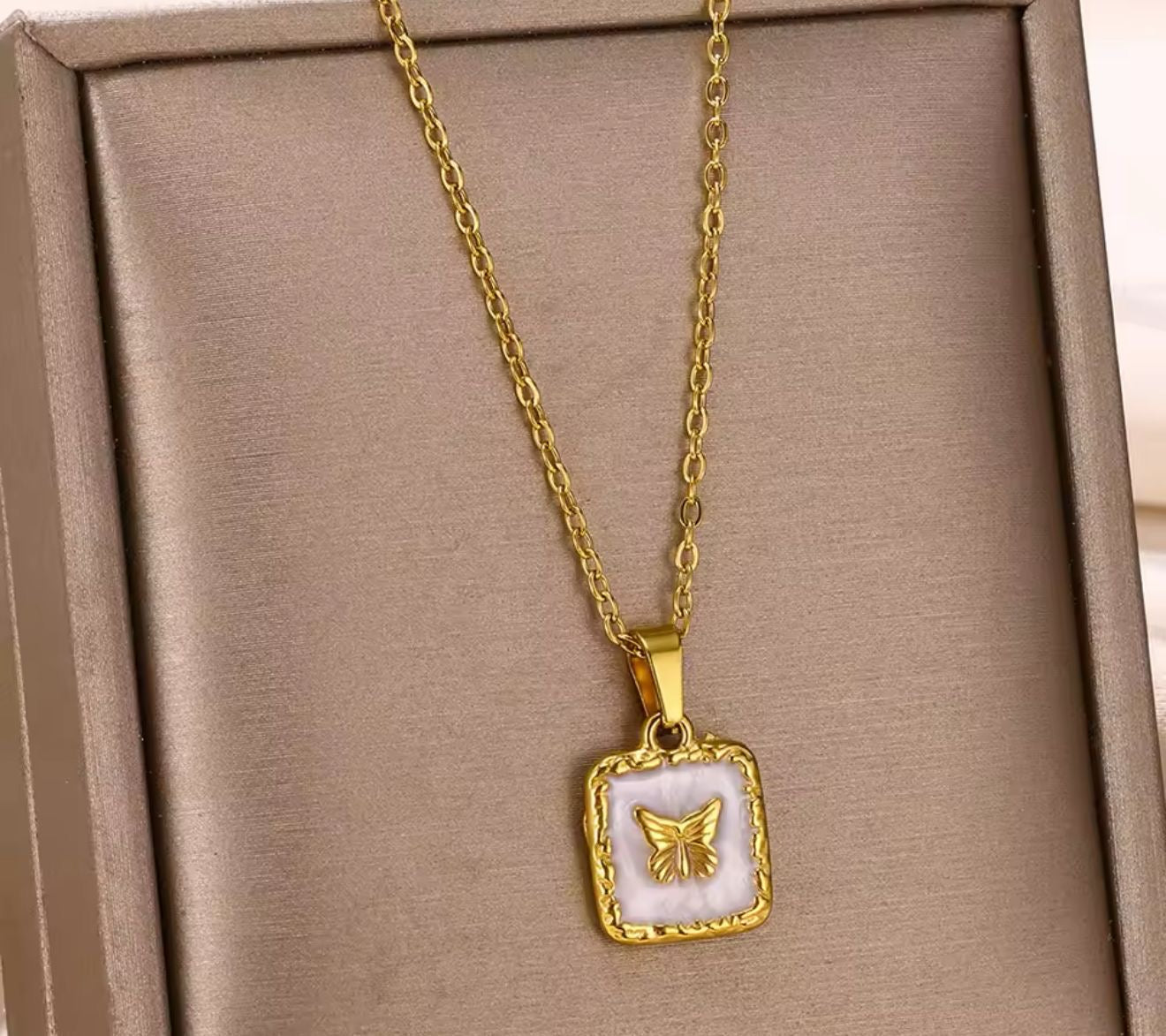 Gold Butterfly Necklace
