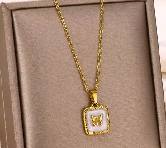 Gold Butterfly Necklace