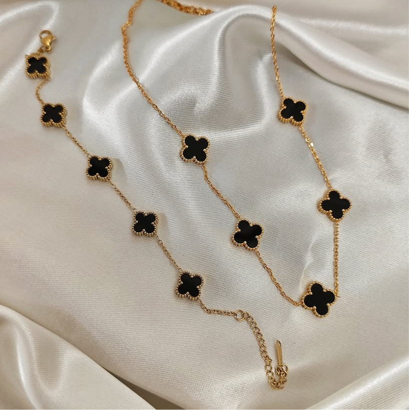 5 Clover Necklace & Bracelet