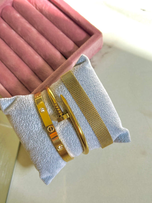 Daily Wear 18-k Gold Stack